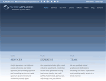 Tablet Screenshot of pacificappraisers.com
